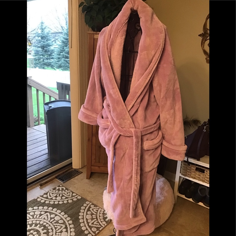 Lovely winter robe in lavender.